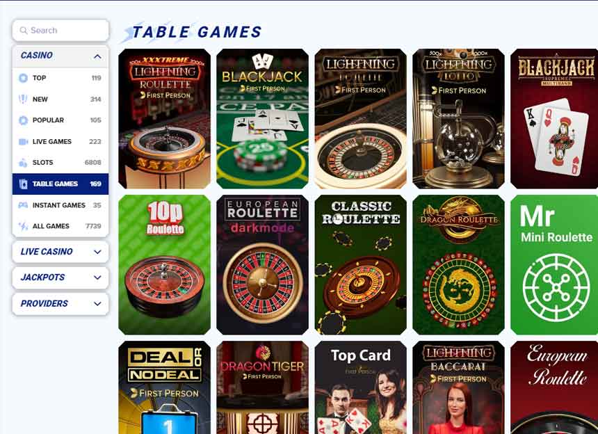 Sportaza Table Games